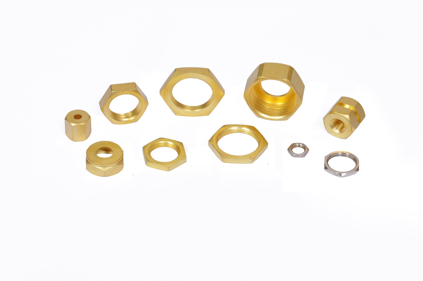 Precision Brass and Metal Hex Nuts Assortment